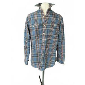 Vintage Polo Ralph Lauren | Blue Plaid Casual Shirt Medium